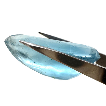 Candy Blue Fluorite Pear 24.78 Ct