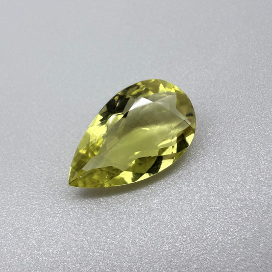 Vibrant Lemon Quartz Pear 6.48 Ct