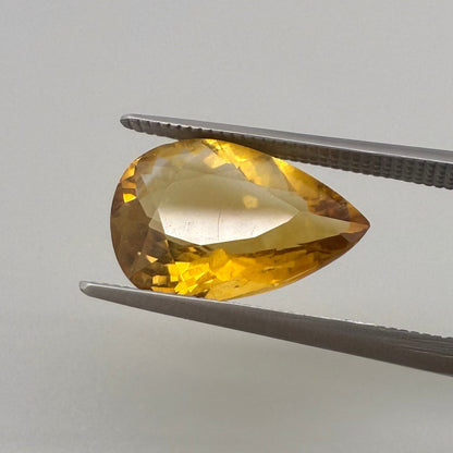 Madeira Citrine Pear 4.43 Ct