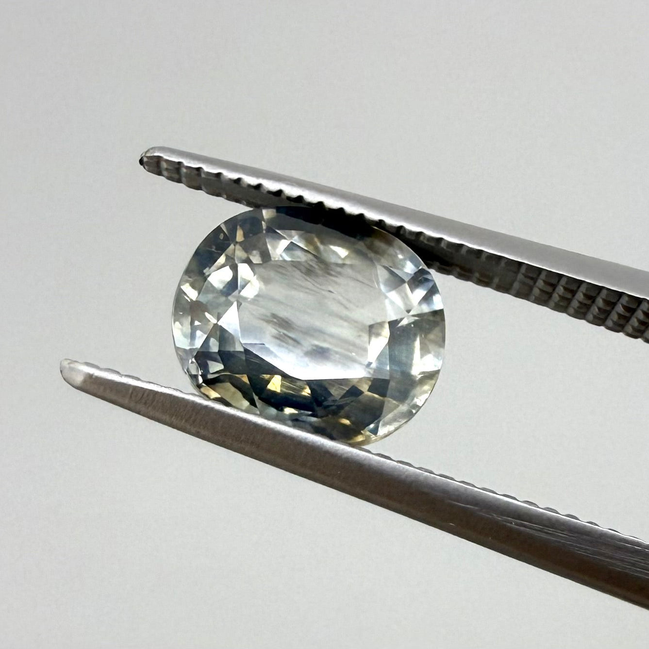 Multi-Color (White Gold-Brown Blue) Sapphire Oval 2.07 Ct