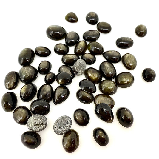 Golden-Brown Sapphire Lot Cabochon 86.25 Ct