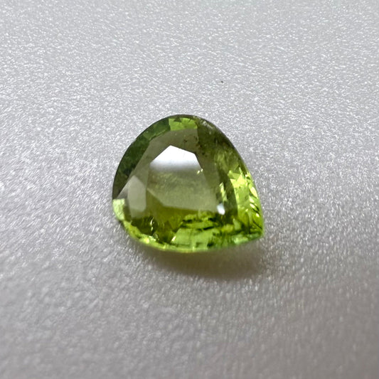 Yellowish Green Tourmaline Pear 1.18 Ct