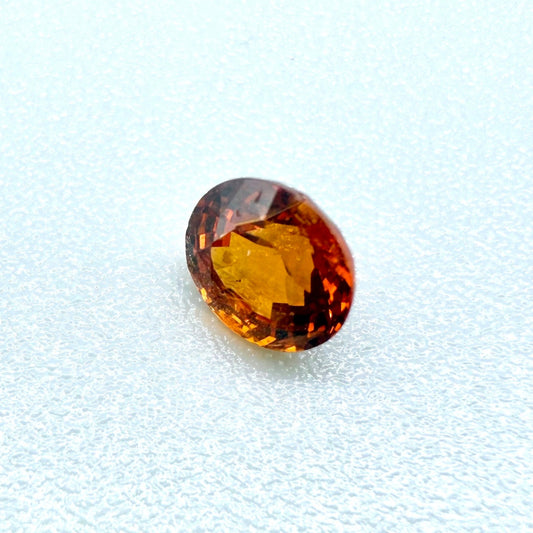Fiery Orange Spessartine Oval 0.58 Ct