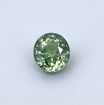 Green Sapphire Round 0.79 Ct