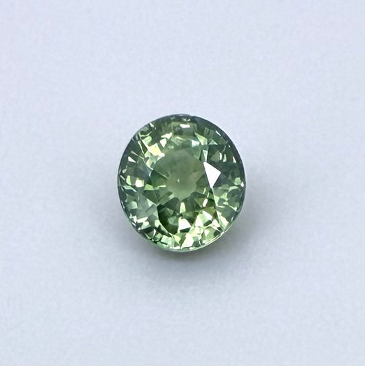 Green Sapphire Round 0.79 Ct
