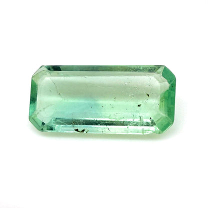 Pastel Green Hues Fluorite Emerald cut 13.47 Ct