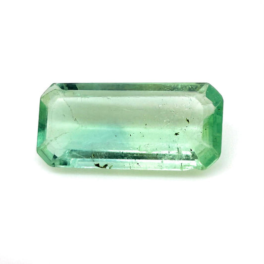 Pastel Green Hues Fluorite Emerald cut 13.47 Ct