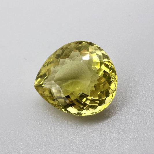 Lemon Quartz Pear 39.1 Ct