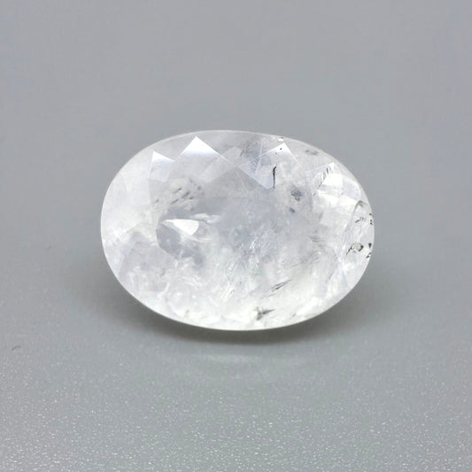 Milky White Rutilated Quartz Oval 14.7 Ct