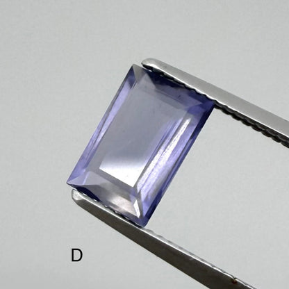 Violet Hues Iolite Lot Baguette 14.7 Ct
