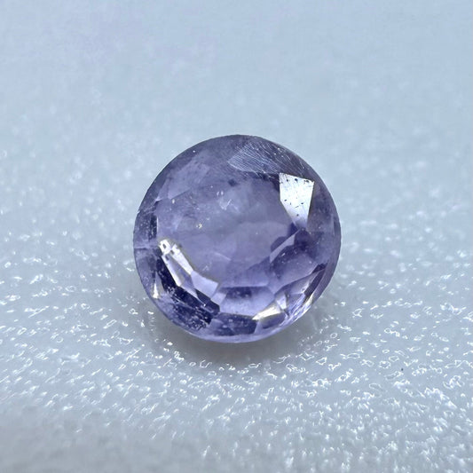 Pale Purple Sapphire Round 0.17 Ct