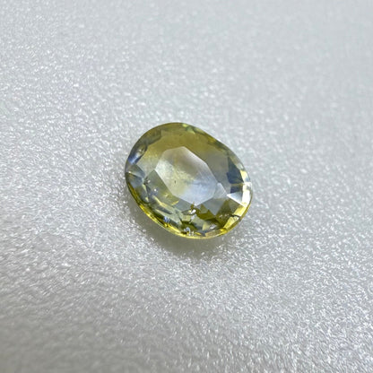 Bi-Color (Blue Yellow) Sapphire Oval 0.33 Ct