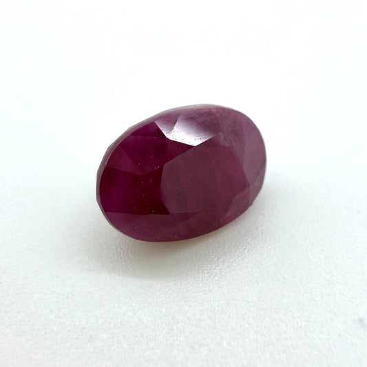 Bordeaux Red Ruby Oval 2.87 Ct