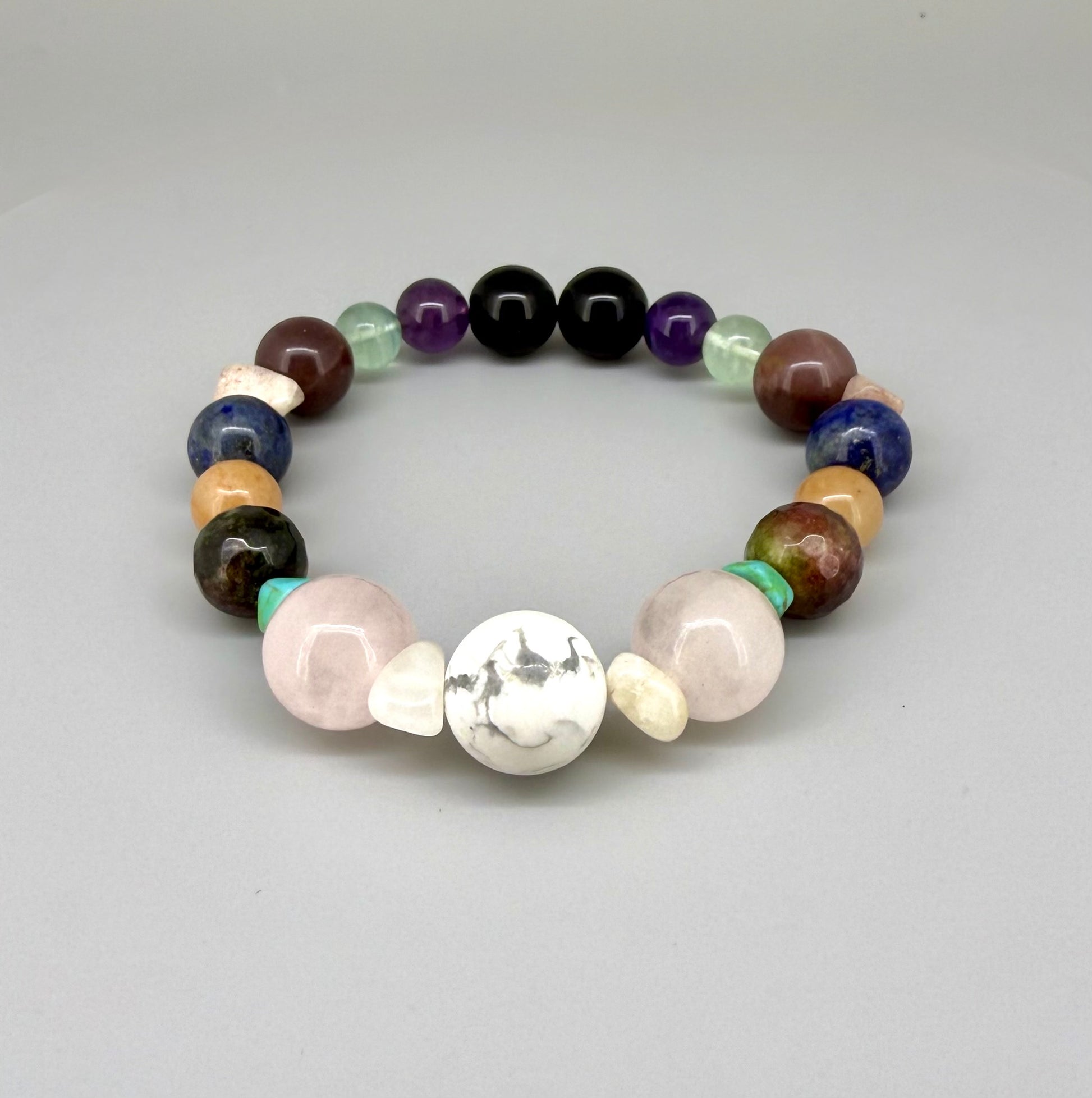 Birthday Bracelets made of natural gemstones, seven designs for each day of the week, handmade spiritual jewelry.