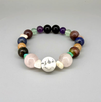 Birthday Bracelets made of natural gemstones, seven designs for each day of the week, handmade spiritual jewelry.