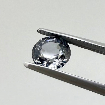 Pale Grey Spinel Round 0.83 Ct