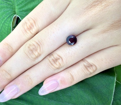 Dark Purple Spinel Cushion 1.77 Ct