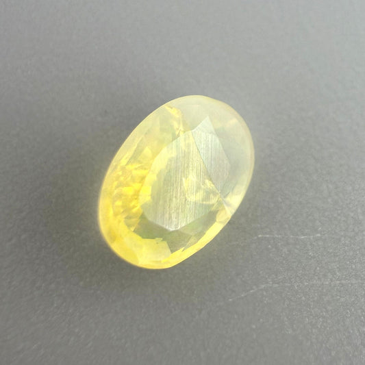 Milky Pastel Yellow Opal Oval 0.46 Ct