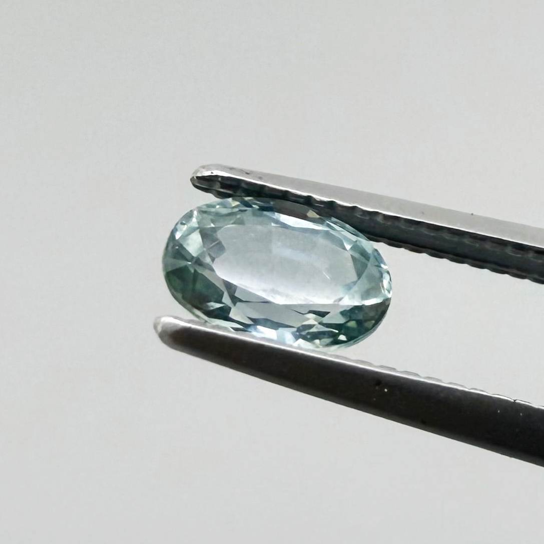 Pastel Blue Sapphire Oval 0.71 Ct