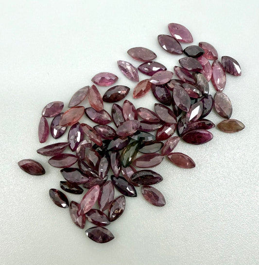 Multi-Color Ruby Lot Marquise 47.66 Ct