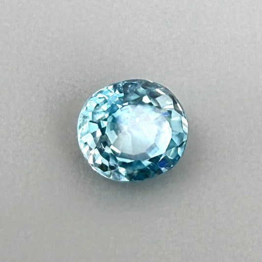 Light Blue Zircon Oval 0.65 Ct