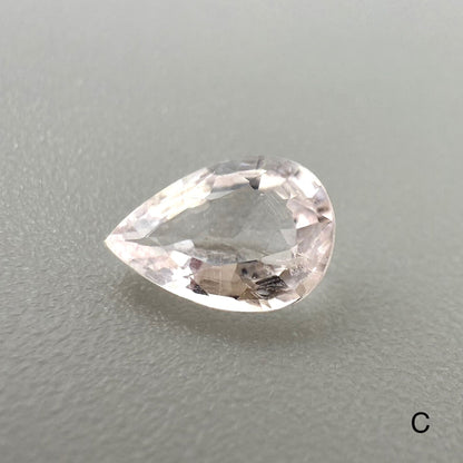 Pale Pink Morganite Lot Pear 7.29 Ct