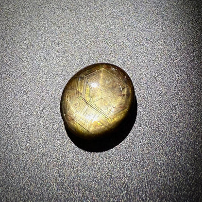 Golden-Brown Star Sapphire Cabochon 39.8 Ct
