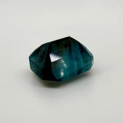 Huge  Bi-Color (Turquoise Hues, Blue) Fluorite Emerald Cut 45.96 Ct