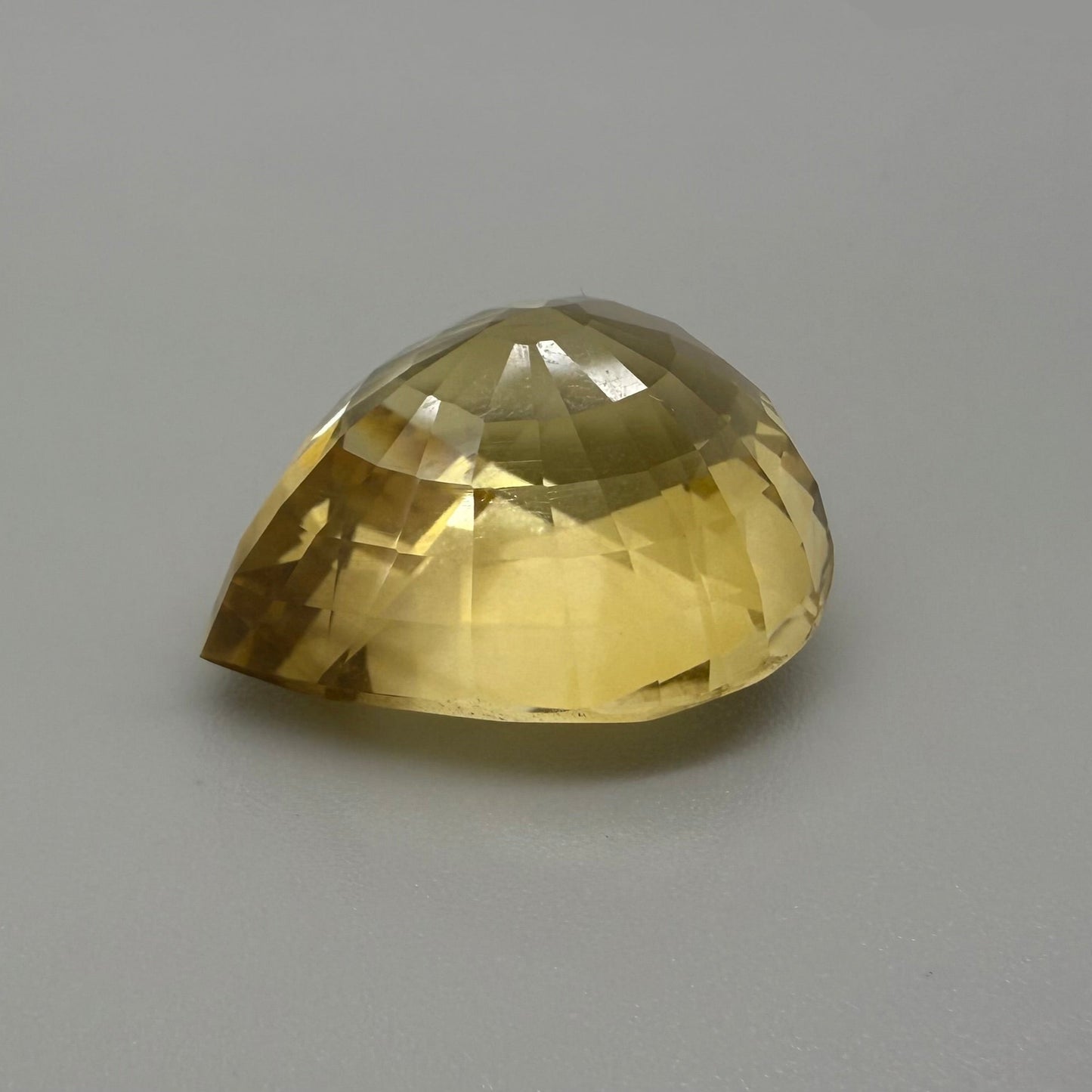 Huge Golden Citrine Pear 51 Ct