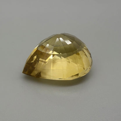Huge Golden Citrine Pear 51 Ct
