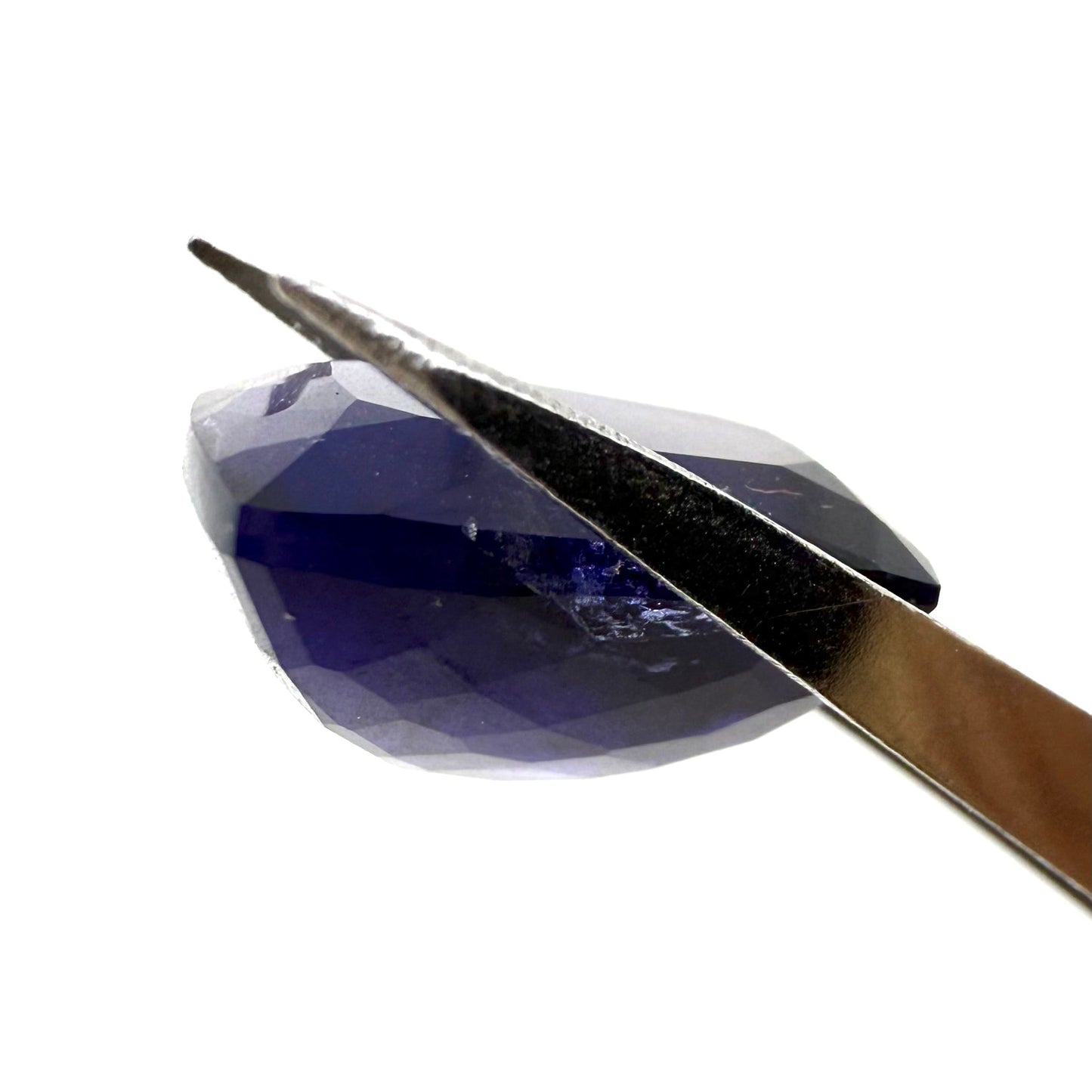 Big Bi-Color (Violet Brownish) Iolite Cushion 10.86 Ct