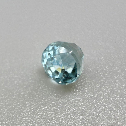 Blue Zircon Round 1.01 Ct