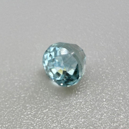 Blue Zircon Round 1.01 Ct
