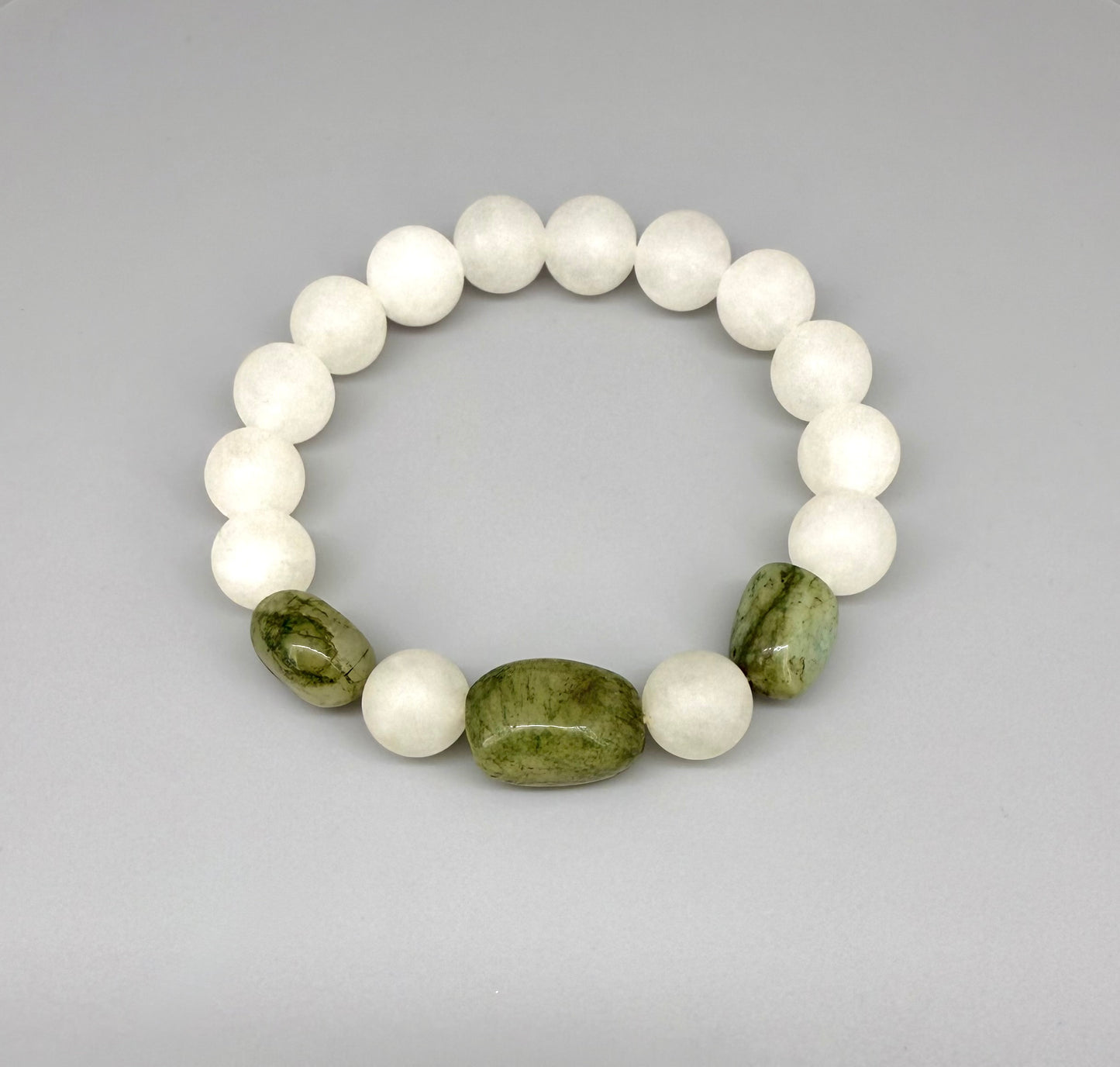 Jade & Emerald Beaded Bracelet