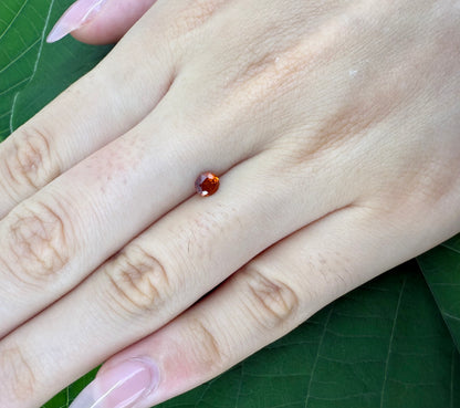 Fiery Orange Spessartine Oval 0.58 Ct