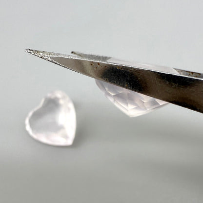 Rose Quartz Heart Set 7.92 Ct + 5.81 Ct