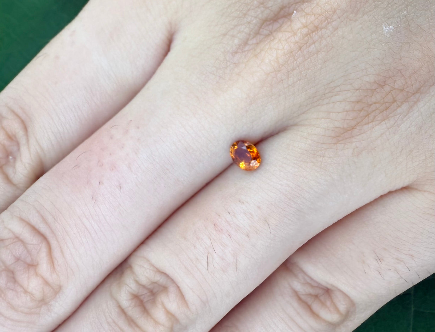 Fiery Orange Spessartine Oval 0.38 Ct