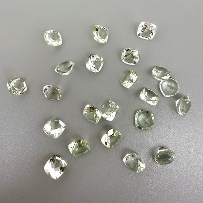 Pale Mint Aquamarine Lot Radiant 14.62 Ct