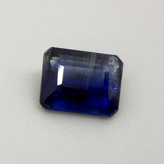 Royal Blue Kyanite Emerald cut 1.79 Ct