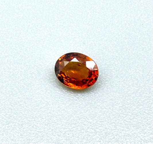 Fiery Orange Spessartine Oval 0.46 Ct