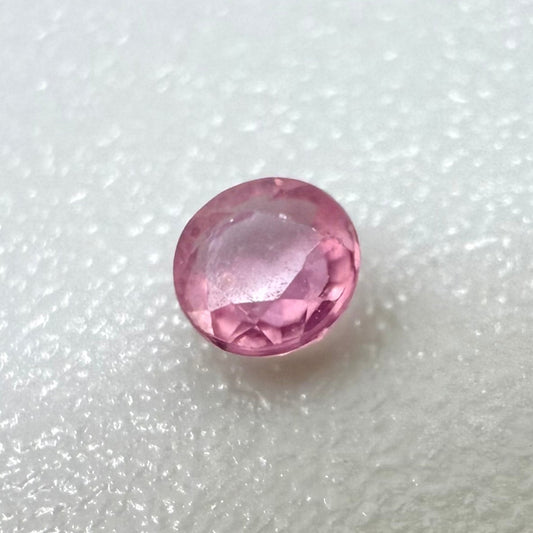 Pale Pink Ruby Round 0.08 Ct