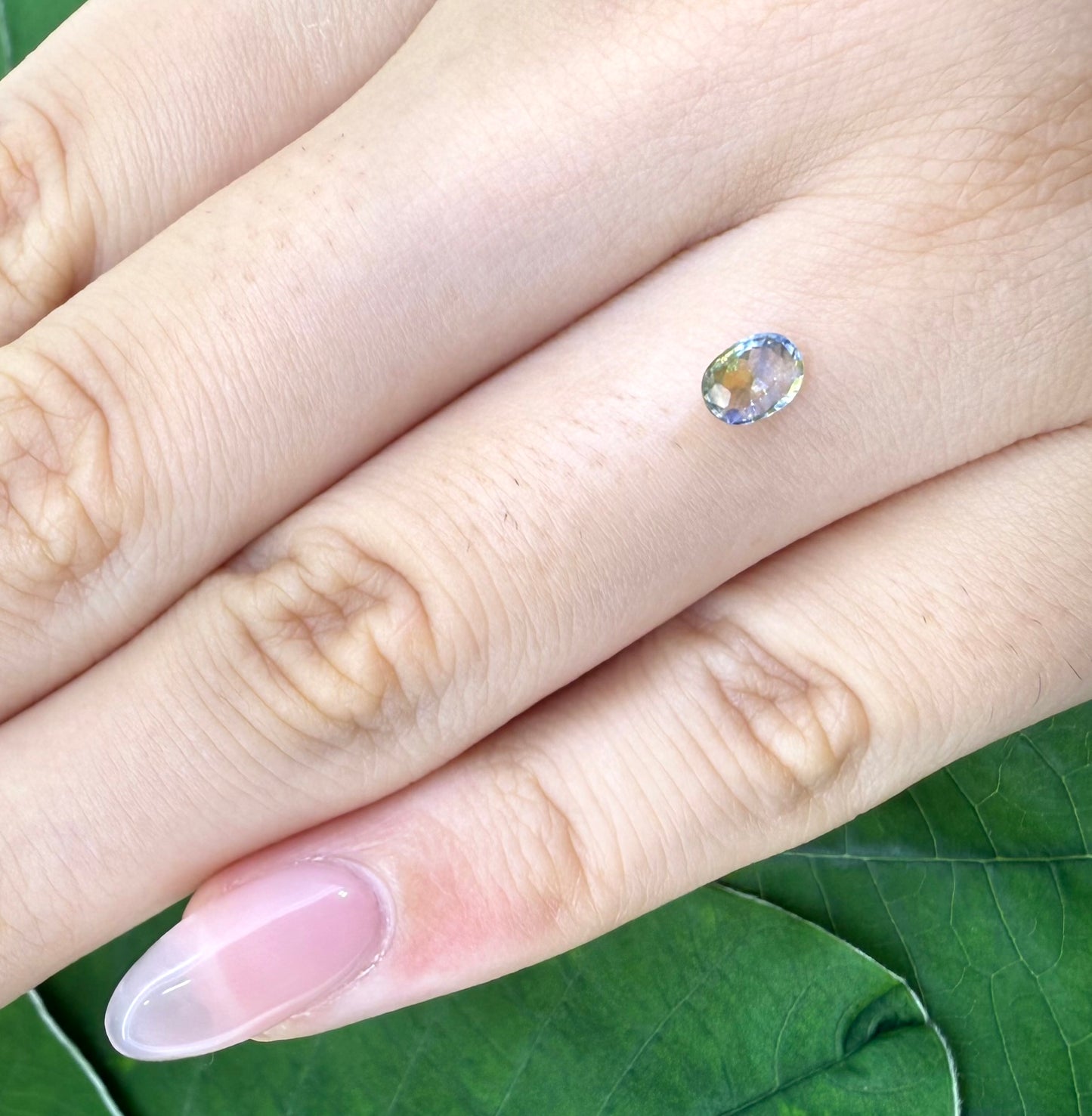 Bi-Color (Blue Yellow) Sapphire Oval 0.33 Ct