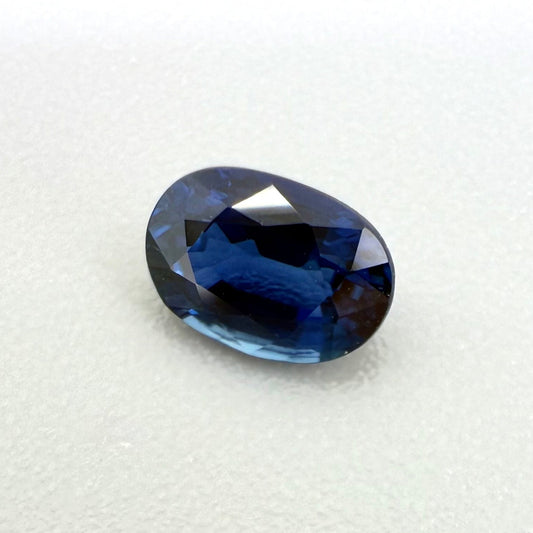 Vibrant Royal Blue Sapphire Oval 0.64 Ct