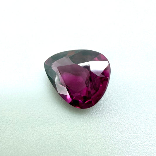 Pink-Red Rhodolite Pear 1.72 Ct