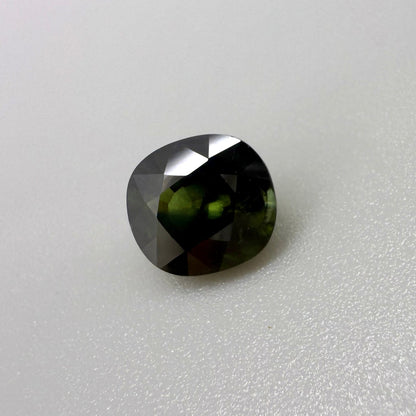 Green Sapphire Cushion 2.71 Ct