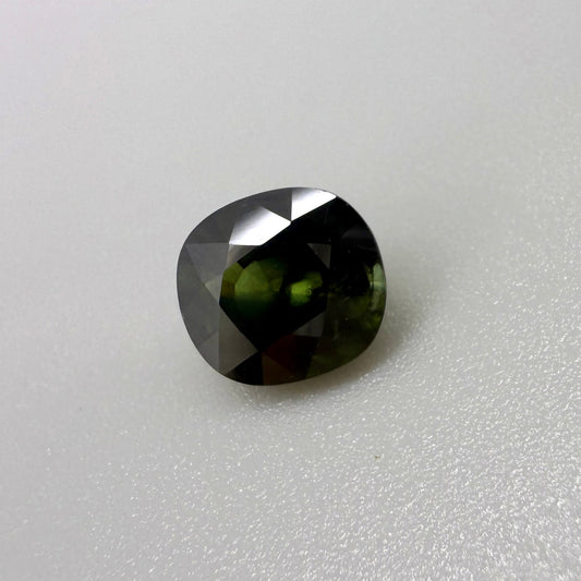 Green Sapphire Cushion 2.71 Ct