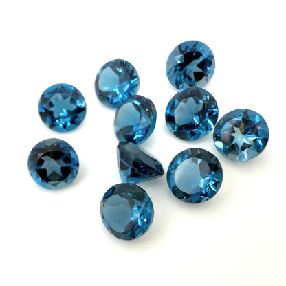 London Blue Topaz Lot Round 6.3 Ct