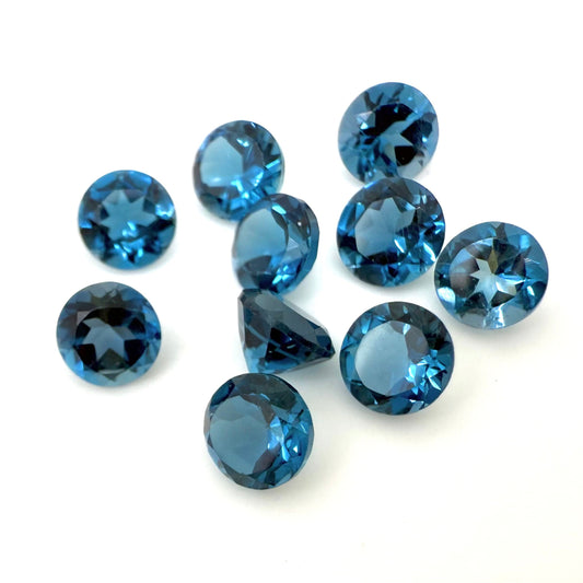 London Blue Topaz Lot Round 6.3 Ct