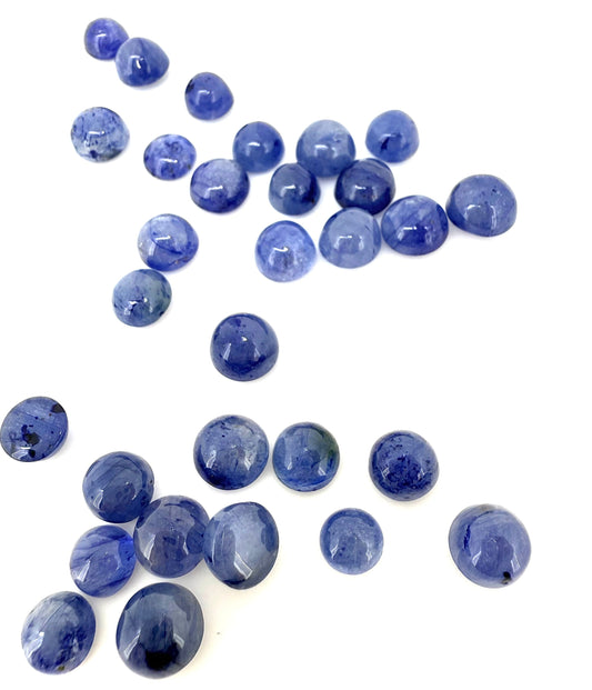 Blue Hues Sapphire Lot Cabochon 93.3 Ct