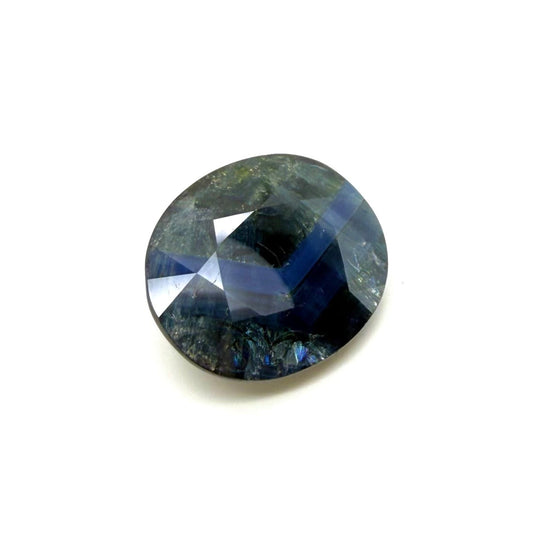 Huge Multi-Color (Blue Hues, Green-Greyish) Sapphire Oval Silky Sheen 34.73 Ct